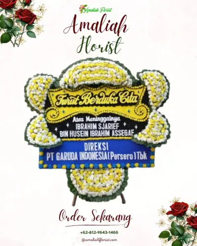 Papan Bunga Duka di Purasari